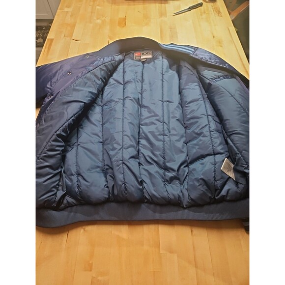 Vintage 90s Nike North Carolina UNC Tar Heels Satin Bomber Jacket Men’s Size XXL - Picture 15 of 16